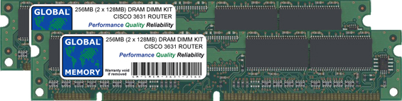 256MB (2 x 128MB) DRAM DIMM MEMORY RAM KIT FOR CISCO 3631 ROUTER (MEM3631-256D)